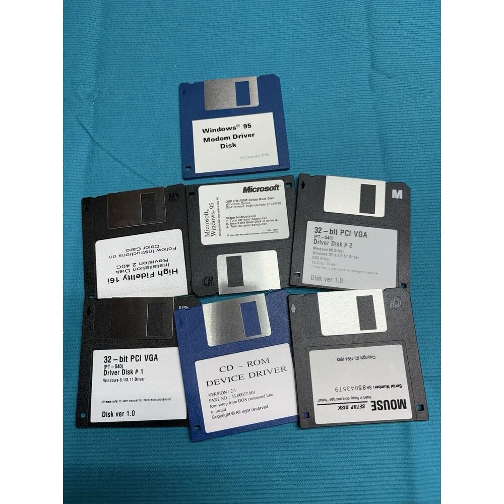 Lot of 7 VTG 3.5